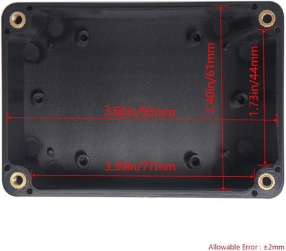 2pcs Project Box ABS Black Electrical Boxes IP65 Outdoor Waterproof Box - Image 4