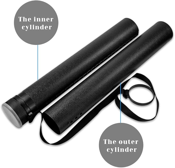 DEWEL Document Tube, Plastic Expanding Poster/Art/Document Storage Tube 24.5 to - Image 5