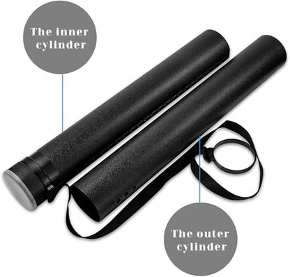 DEWEL Document Tube, Plastic Expanding Poster/Art/Document Storage Tube 24.5 to - Image 5
