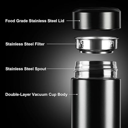 PARACITY Insulated Water Bottle, 17 oz Stainless Steel Water Bottles, Double - Image 3