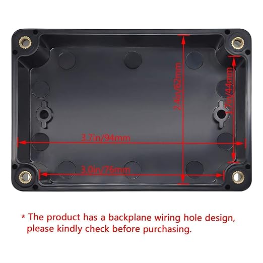 LeMotech Junction Box IP65 Waterproof Project Box Dustproof ABS Plastic - Image 2