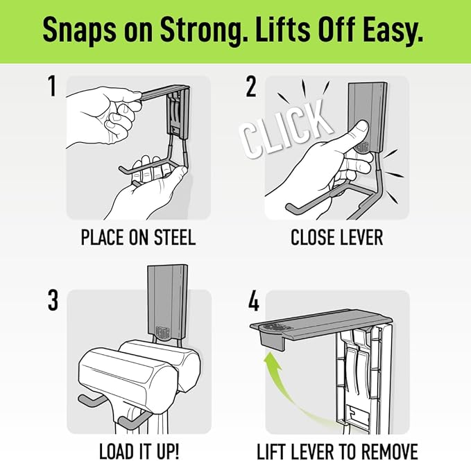 GATOR MAGNETICS MEGA 3 in Open Hooks, 45 lb Heavy Duty Magnetic Hooks - Image 4