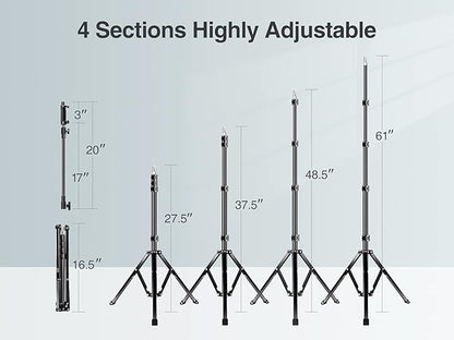 Elitehood 81" Tall Flexible Tripod Stand - Image 3