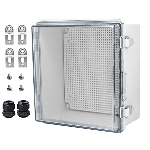 Waterproof Electrical Box with Mounting Plate, IP67 Junction Box Stainless by YETLEBOX