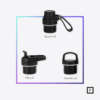 IRON °FLASK Camping & Hiking Hydration Flask - 32 oz Sky - Image 3