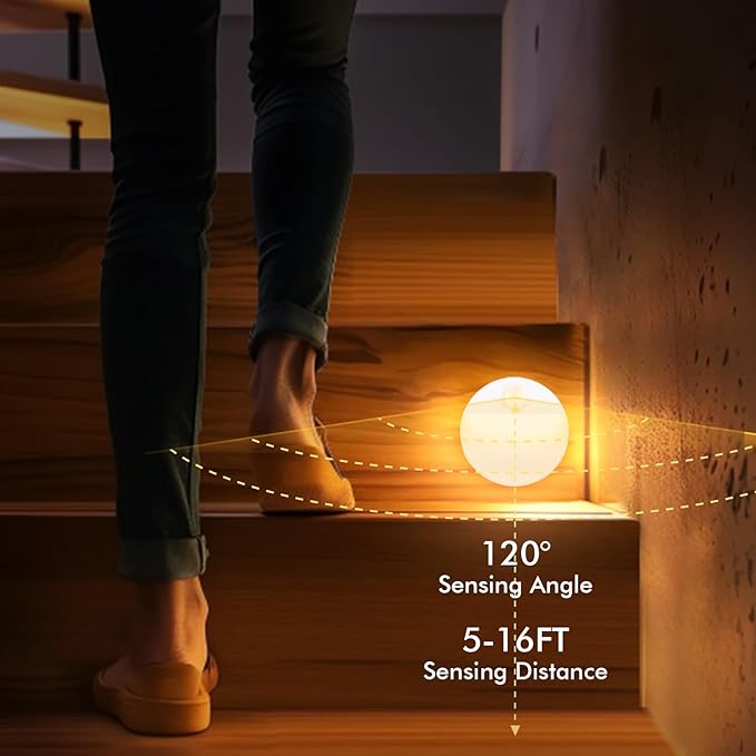Guankai 8 Pack Motion Sensor Stair Light - Image 2