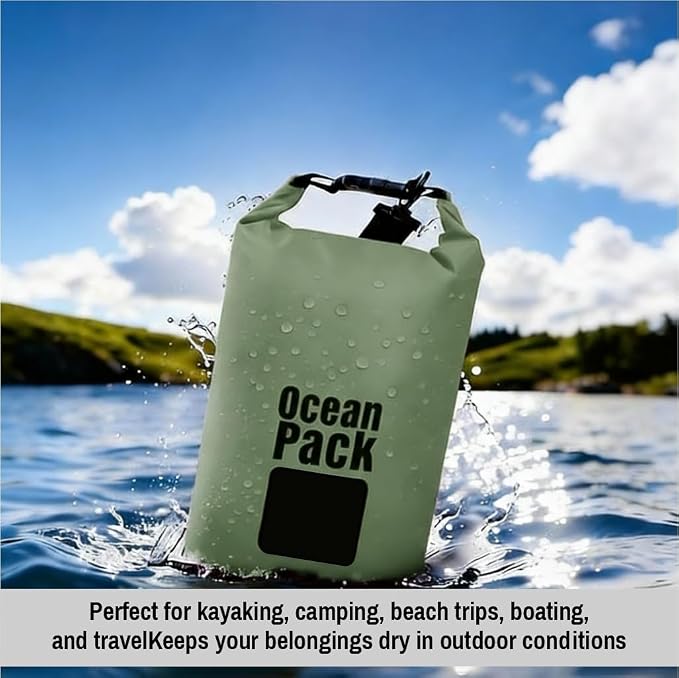 Waterproof Dry Bag Set of 3 – Roll Top PVC Dry Bags Waterproof - Image 4