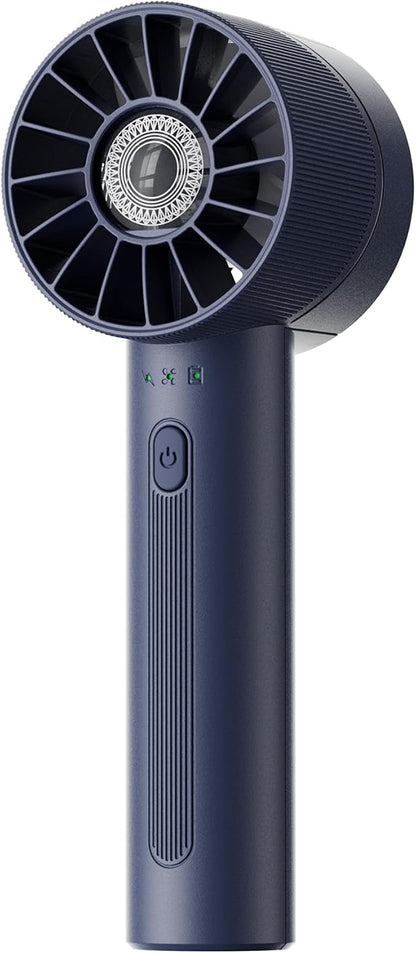 Navy Blue Rechargeable Mini Handheld Turbo Fan by Coolwill