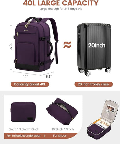 LOVEVOOK Carry On Travel Backpack - Image 3