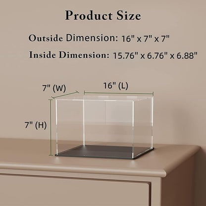 Display Case for Long Truck and Model Cars, Acrylic Box for Trophy and Toy - Image 2