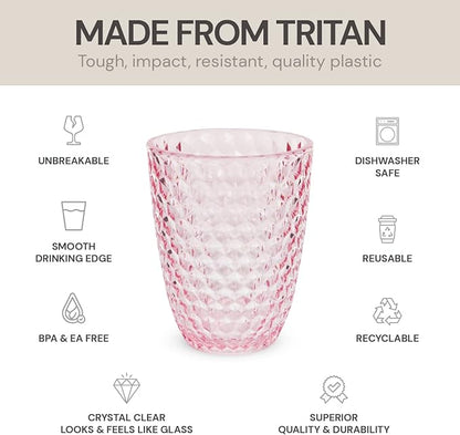 BELLAFORTE Shatterproof Tritan Plastic Short Tumbler, 12 oz - Image 3