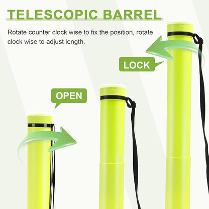 DEWEL Poster Tube, Waterproof Poster Holder Plastic Expandable - Image 5