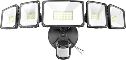 Onforu 7000LM 70W Motion Sensor Outdoor Lights, 5 Head Flood Lights Outdoor by Onforu