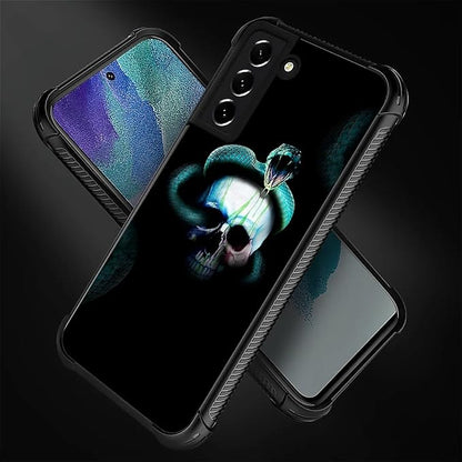 for Samsung Galaxy S21 FE Case, Skeleton Winding Snake Pattern Graphic Design - Image 5