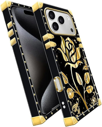 for iPhone 17 Pro Case Luxury Golden Decoration - Image 3