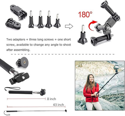 Reflex Camera 19-in-1 Action Camera Accessories Kit Compatible - Image 6