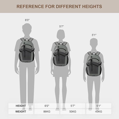Small Hiking Backpack for Women Men 20L Lightweight Travel Backpack - Image 7