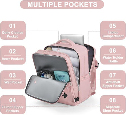 Large Travel Backpack for Women Airline Approved Carry on Backpack for - Image 4
