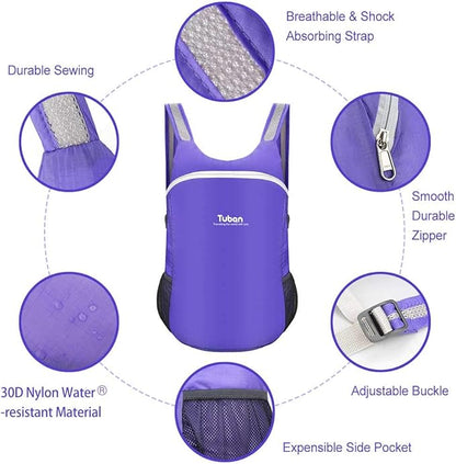 Ultra Lightweight Packable Water Resistant Backpack - Image 3