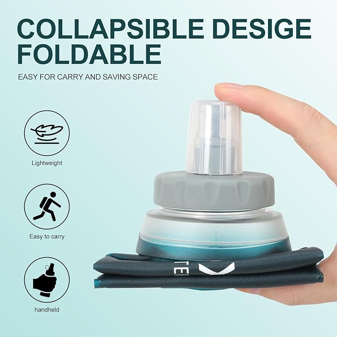 INOXTO Soft Flask, Collapsible Soft Water Bottles - Image 5