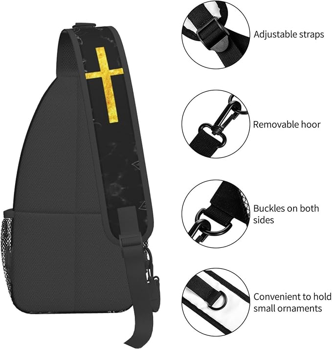 Jesus Christian Cross Sling Bag - Image 5