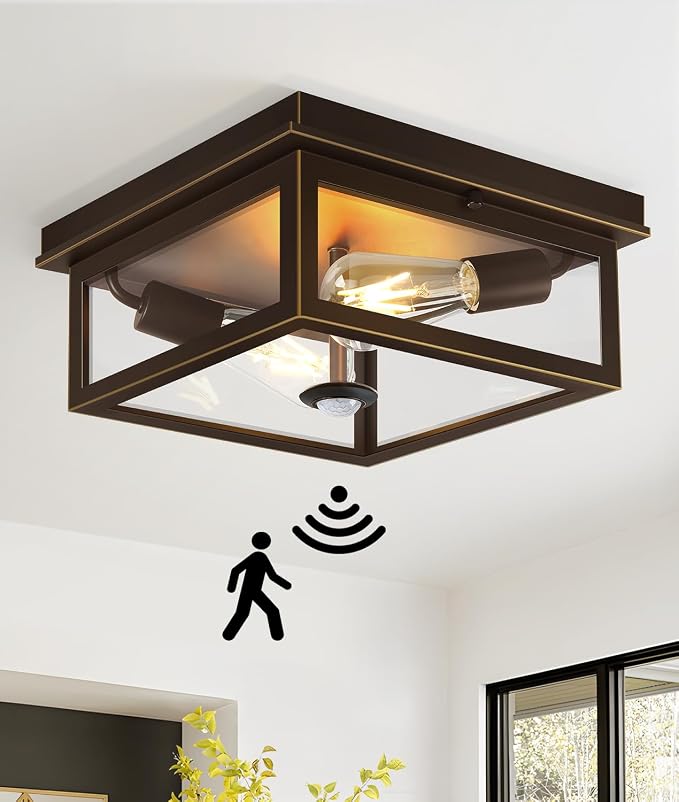 Motion Sensor Outdoor Ceiling Light by BringBrightnesstoYourLife