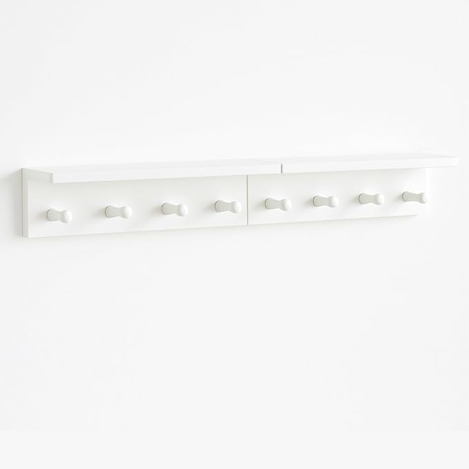 Entrance Coat Rack ，Coat Hooks, Wall-Mounted Wooden Hook Rack, Wall-Mounted - Image 9