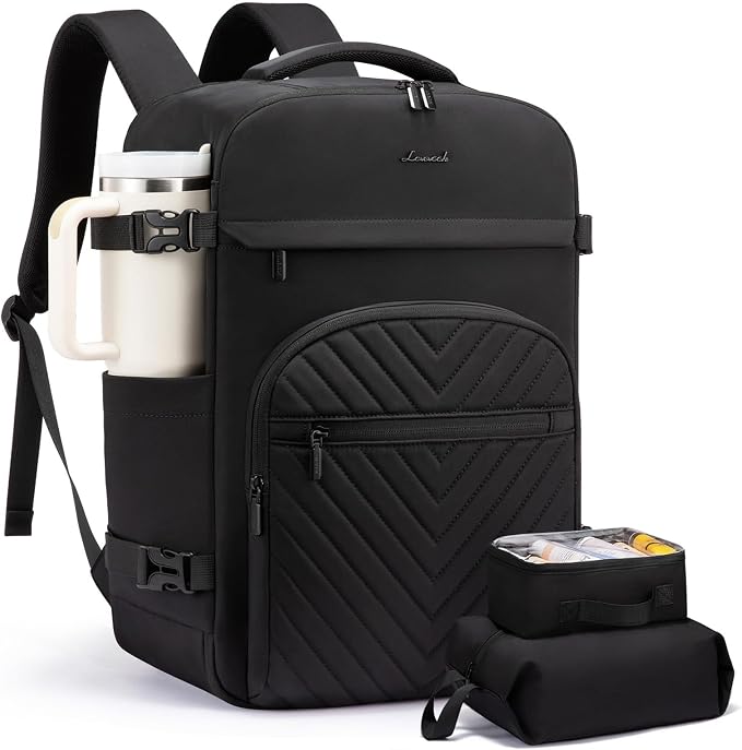 LOVEVOOK 50L Travel Backpack for Women Men, TSA Personal Item Travel Bag Fits by LOVEVOOK