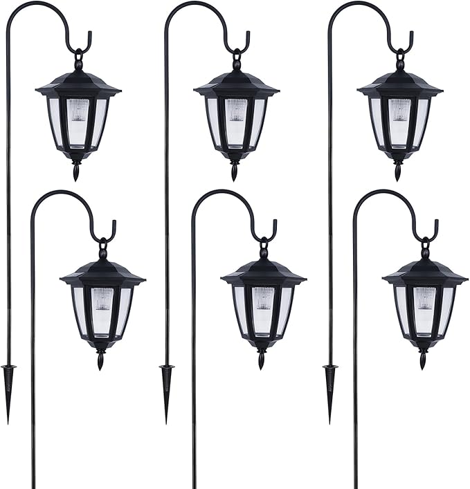 Dynaming 6 Pack Solar Hanging Lights Outdoor, Solar Powered Garden Decorative - Image 8
