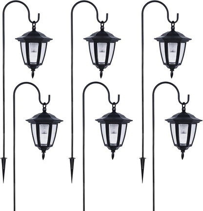 Dynaming 6 Pack Solar Hanging Lights Outdoor, Solar Powered Garden Decorative - Image 8
