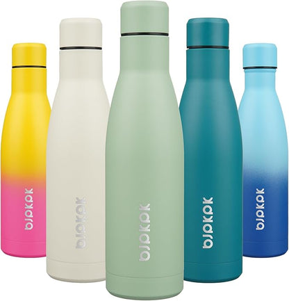 BJPKPK 17oz Insulated Water Bottles Stainless Steel Sports Water Bottles Keep by BJPKPK