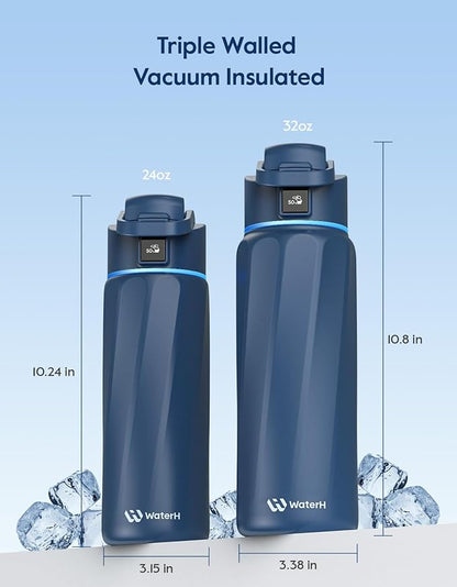 BOOST Smart Water Bottle that Reminds You to Drink, 24oz BPA-Free Stainless - Image 5