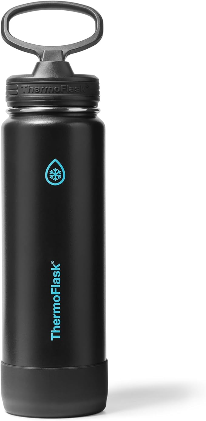ThermoFlask 24 oz Double Wall Vacuum Insulated Stainless Steel Water Bottle by ThermoFlask