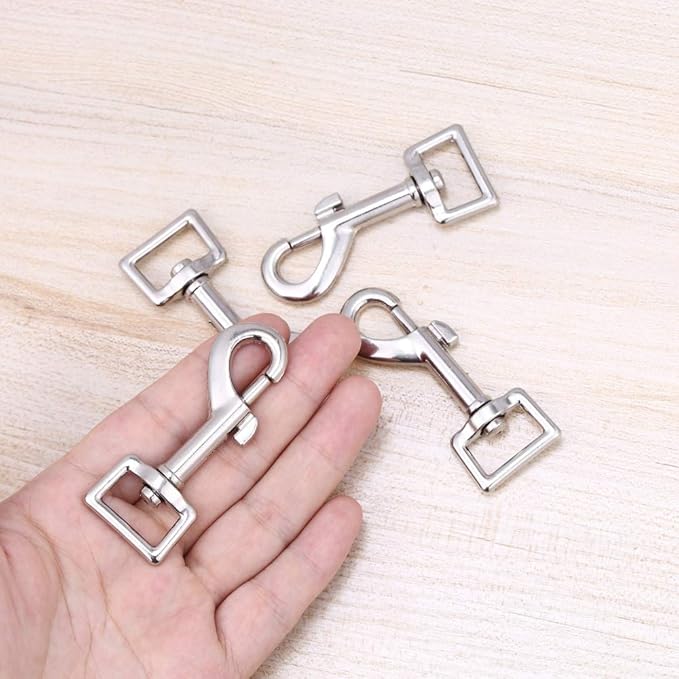 Swivel Snap Hooks, Lucky Goddness 10pcs Metal Heavy Duty Square Eye Clasp - Image 2