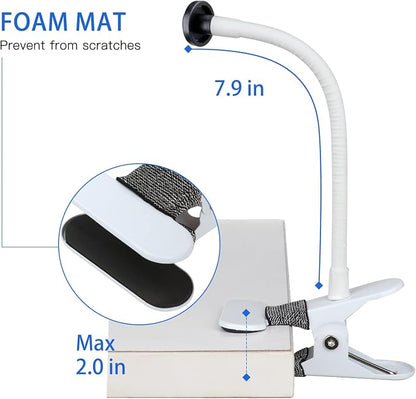 iTODOS 2 Pack Flexible Clip Clamp Mount - Image 7