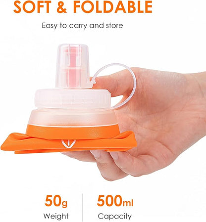 UTOBEST Soft Flask Collapsible Running Water Bottle, Flexible TPU Folding - Image 3