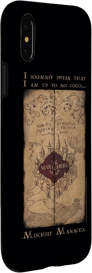 iPhone X/XS Harry Potter Marauder's Map Words Case - Image 3