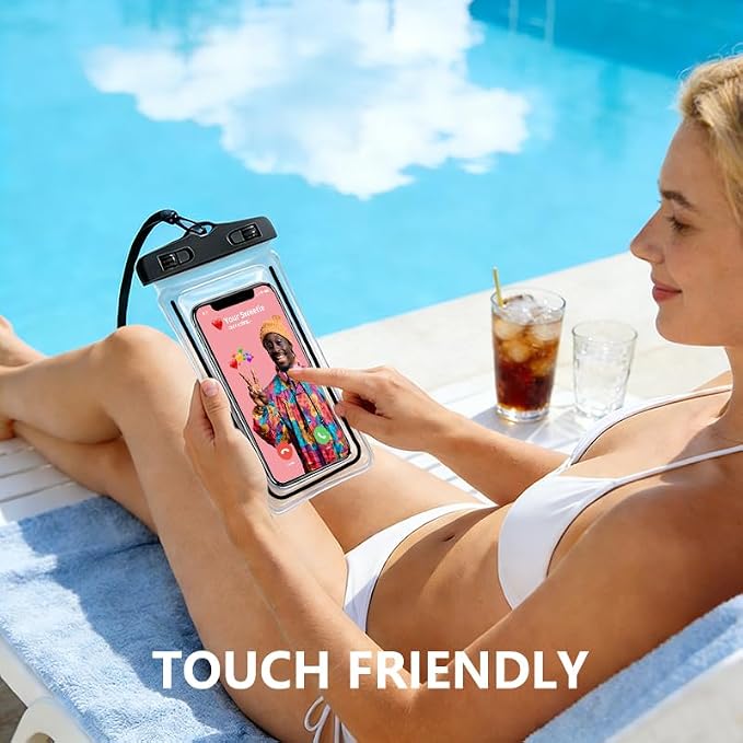 Waterproof Phone Pouch 2 Pack, IPX8 Universal Phone Dry Bag Case Floating - Image 6