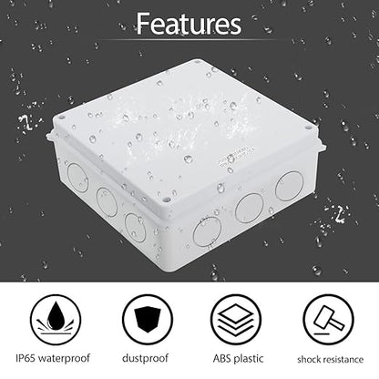 LeMotech Junction Box, Electrical Box IP65 Water Resistant Dustproof ABS - Image 6