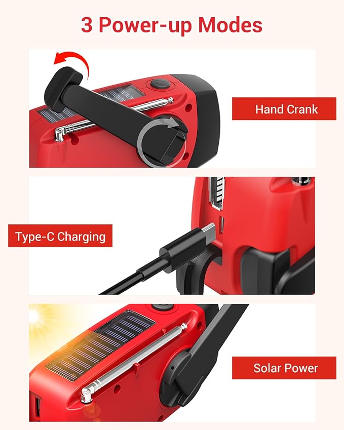 Esky Emergency Hand Crank Radio 7400mWh - Image 5