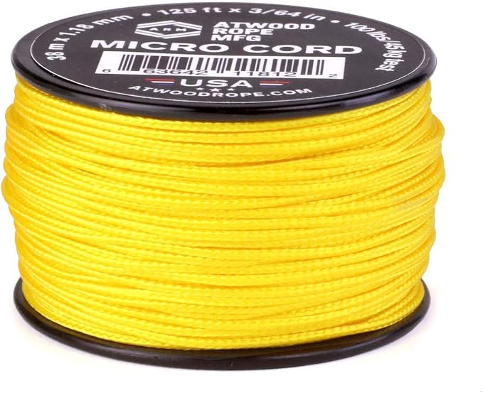 Atwood Rope MFG Micro Utility Cord 1.18mm X 125ft Reusable Spool | Tactical by AtwoodRopeMFG