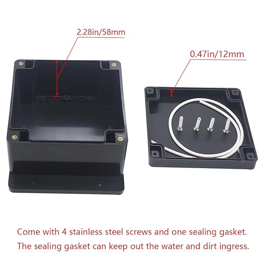 Junction Box IP65 Waterproof ABS Plastic Electrical Project Case Power Junction - Image 4