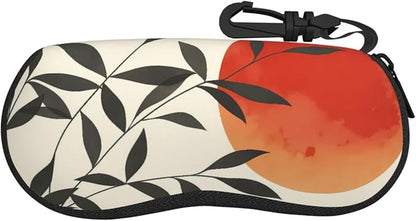 Watercolor Orca Whale Glasses Case Neoprene Portable Zipper Eyeglass Bag by WAYOQI