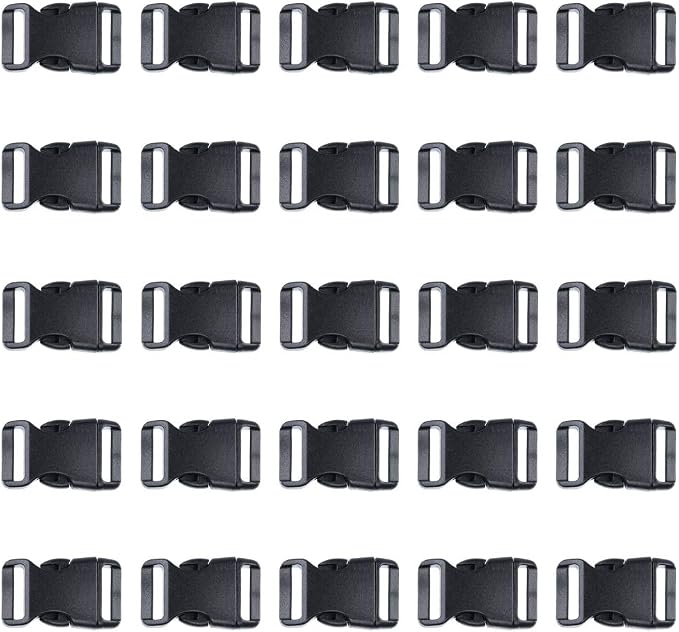 Black Plastic Side Release Buckles - Image 2