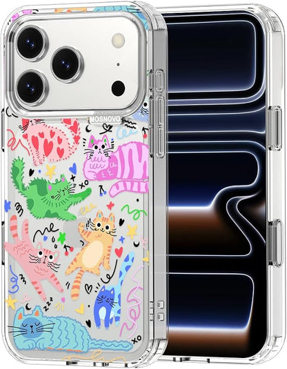 MOSNOVO for iPhone 17 Pro Case, Shockproof Military-Grade Protection 6.6ft Drop by Mosnovo