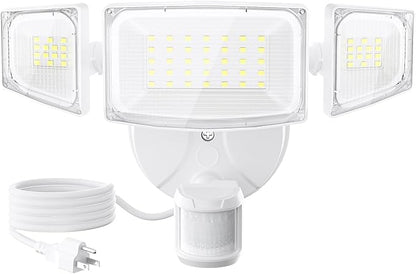 Olafus 50W Motion Sensor Outdoor Light Plug in, Motion Flood Light Dusk to Dawn by Olafus