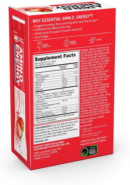 Optimum Nutrition Essential Amino Energy Plus Electrolytes Stick Packs - Image 9