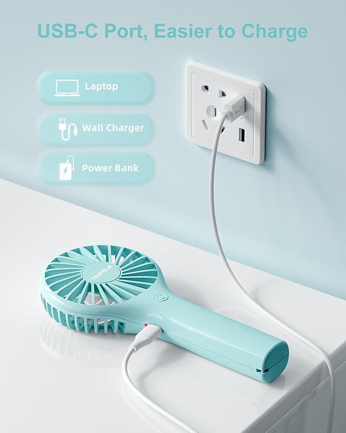 TriPole Mini Handheld Fan Portable Personal Fan - Image 3