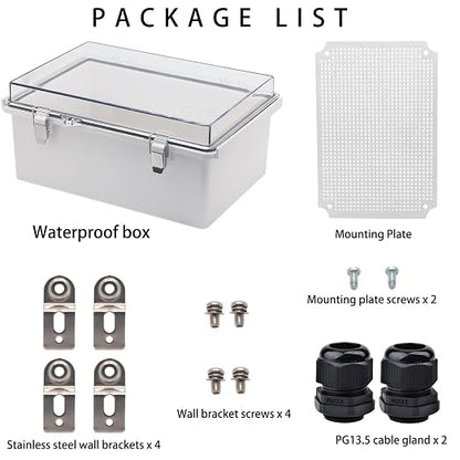 Outdoor Waterproof Electrical Box Junction Box Weatherproof IP67 ABS Plastic - Image 4