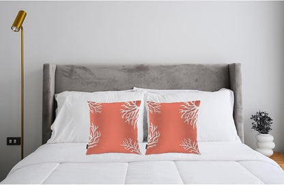Swono Ocean Coral Farmhouse Throw Pillow Covers, Tropical Sea Coral Reef Nature - Image 3